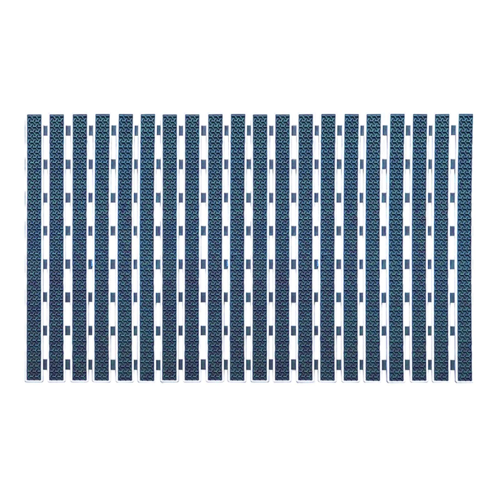 Tapis de salle de bain rayé | Tapis de sol antidérapant | Excellent tapis | de drainage avec ventouse, tapis en caoutchouc à rayures en forme de Y pour baignoire et salle de bain