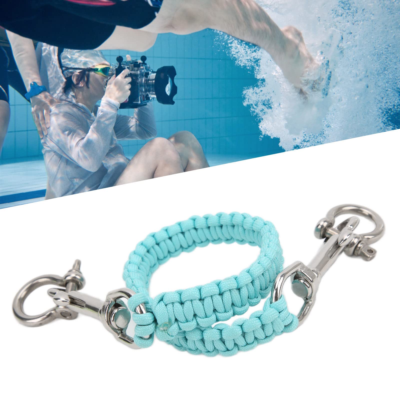 Alomejor Tauchkameragriff Seil Noctilucence Rostbeständige Unterwasserkamera Trageband