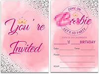 Vista 9 de Soiceu Safari Wild One - Invitaciones de primer cumpleaños con sobres, juego de 20 animales de la selva para niño