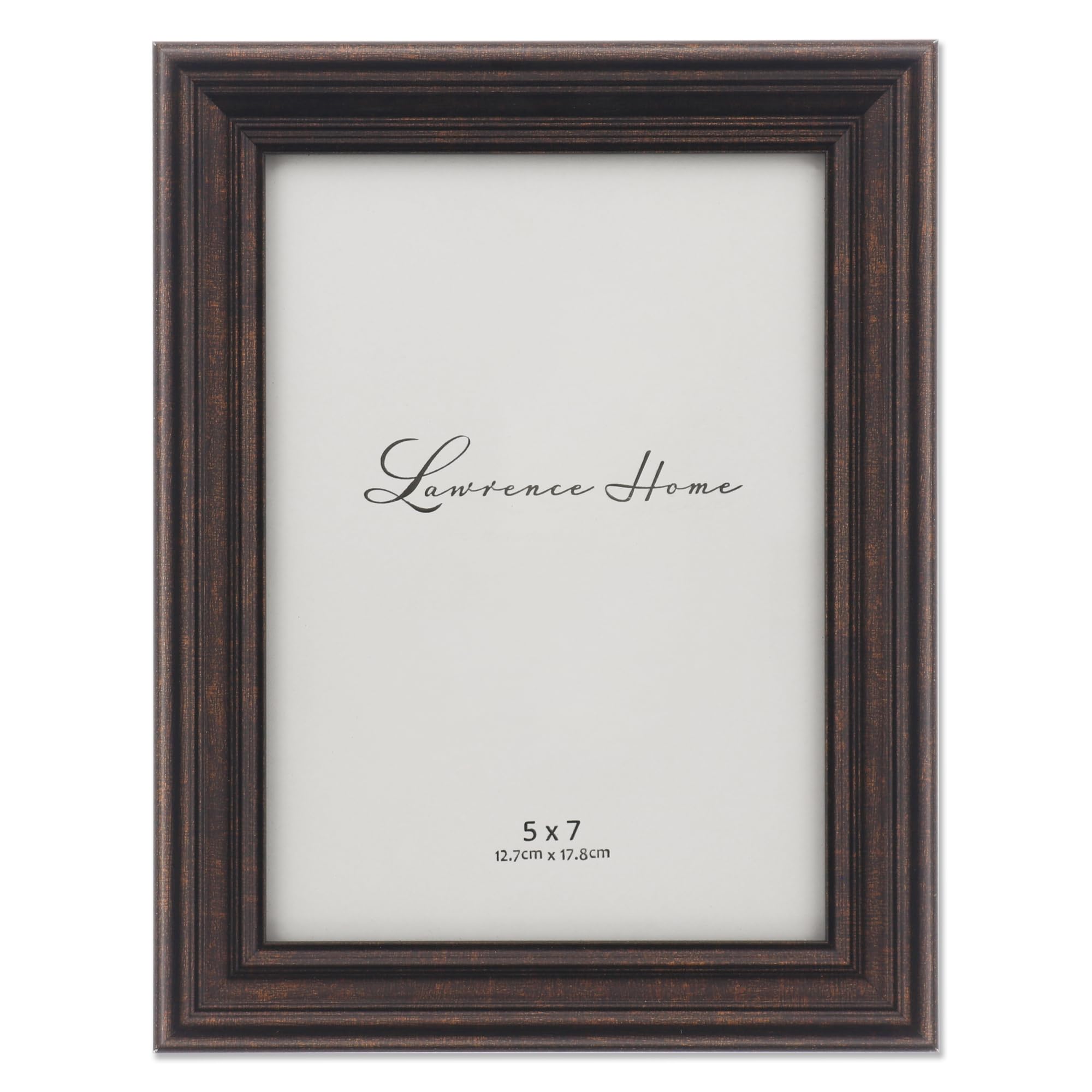 Lawrence Frames 535557 5x7 Classic Detailed Oil Rubbed Bronze Picture Frame