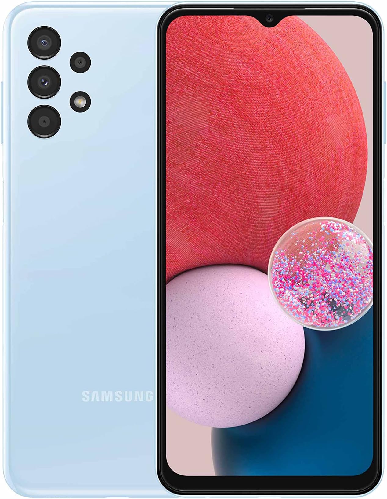 Samsung Galaxy A13 Lte Android Smartphone, 64GB, 4GB RAM, Dual Sim Mobile Phone, Light Blue Uae Version