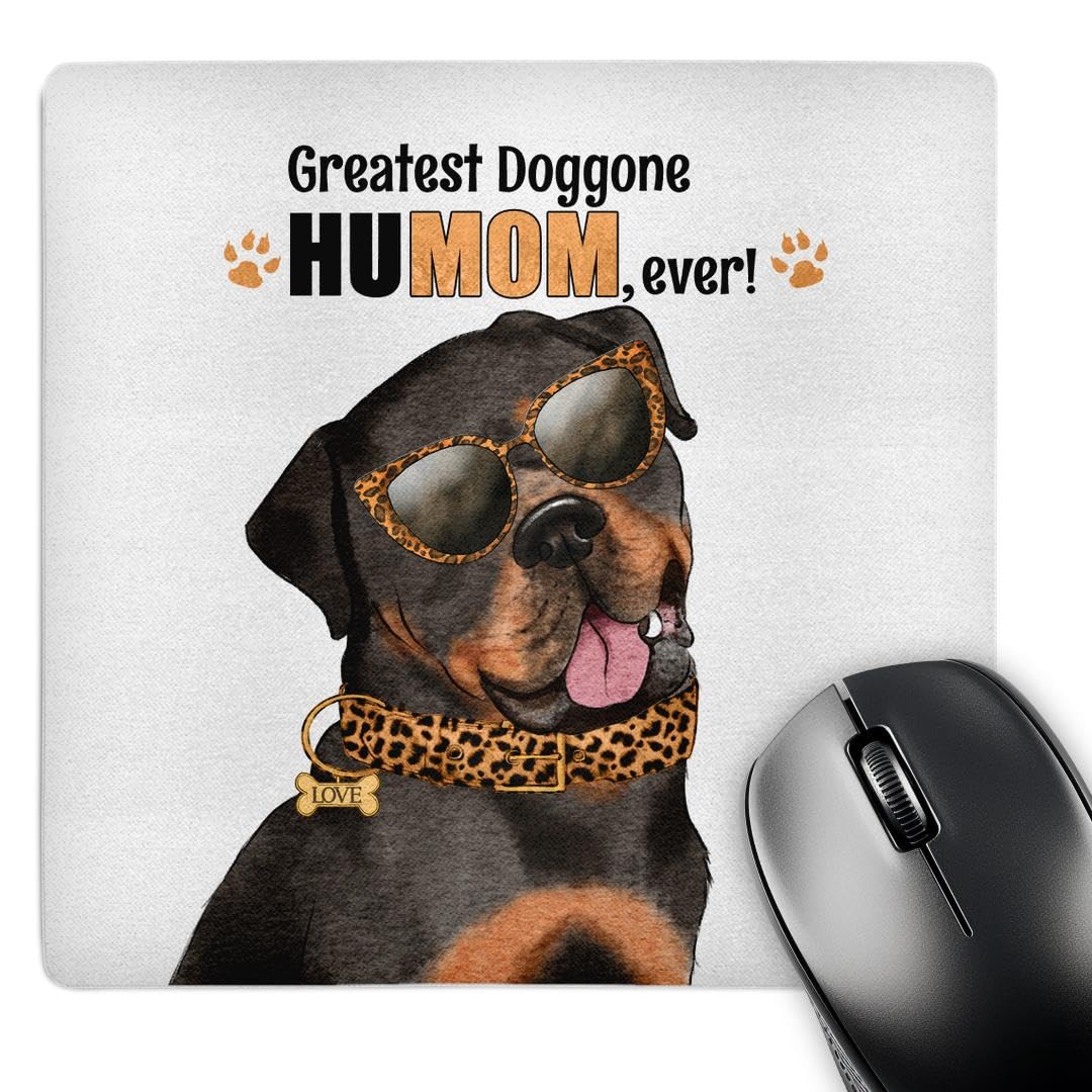 3dRose Cheetah Print Sunglasses on Stylish Rottweiler for Mom on Mothers... - Mouse Pads (mp-379241-1)