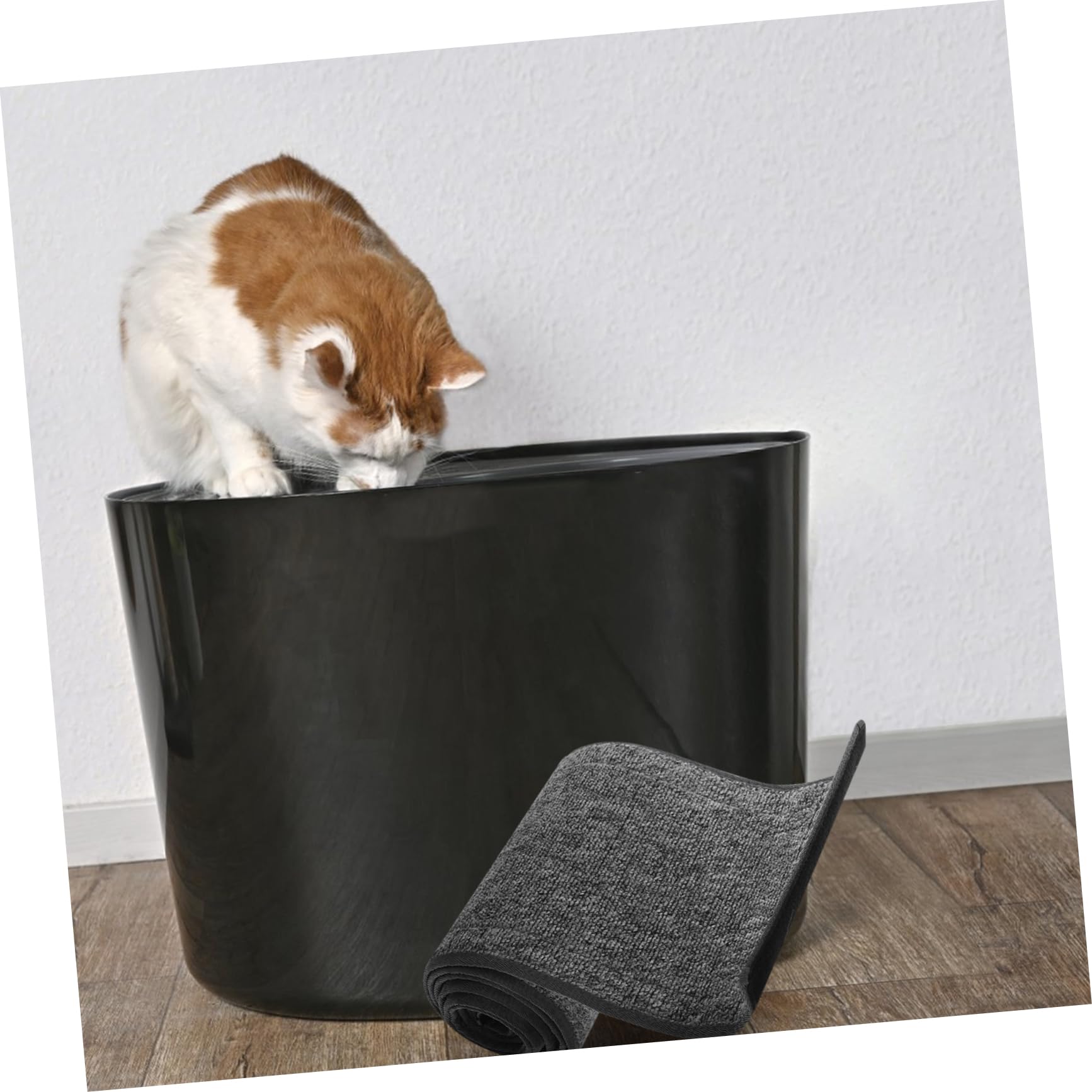 TOYANDONA Plüsch Katzenlaufrad Ersatzmatte mit Multifunktionalem Design und Kratzteppich für Katzen für Katzenliebende Haushalte und Interaktives Katzenzubehör