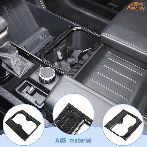 Vista 81 de Aunginsy Soporte para portavasos de asiento trasero central compatible con Toyota Tundra/Sequoia 2022-2024 2025 para consola central de fila trasera
