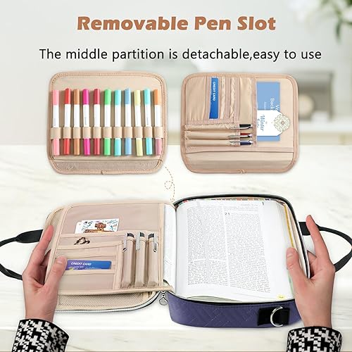 Miniatura 3 de Funda para la Biblia para mujer, fundas de la Biblia, funda de transporte para la Biblia, bolsas y bolsas para mujeres con correa de hombro