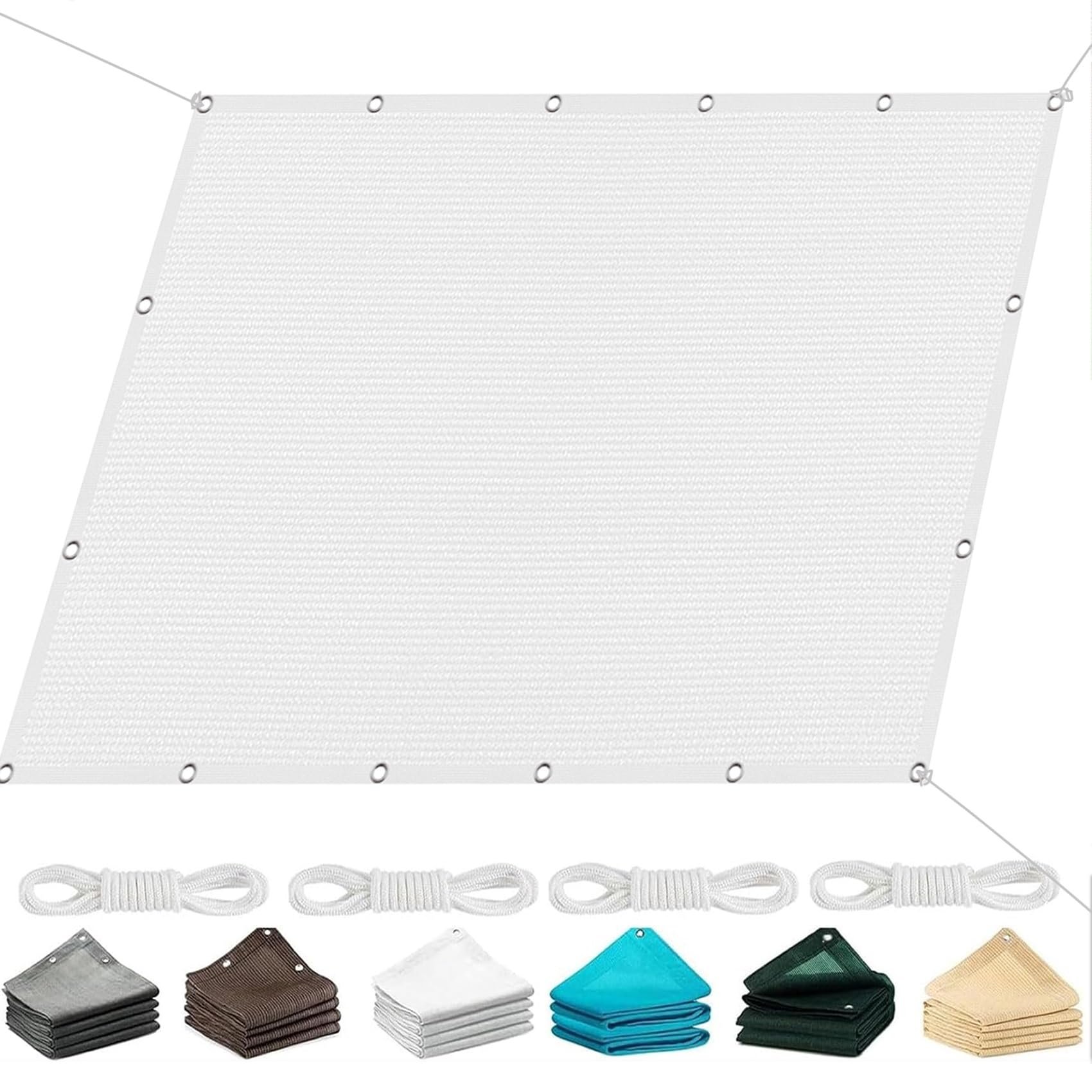 Voile d'ombrage pour pergola et balcon : respirez la fraîcheur en blanc