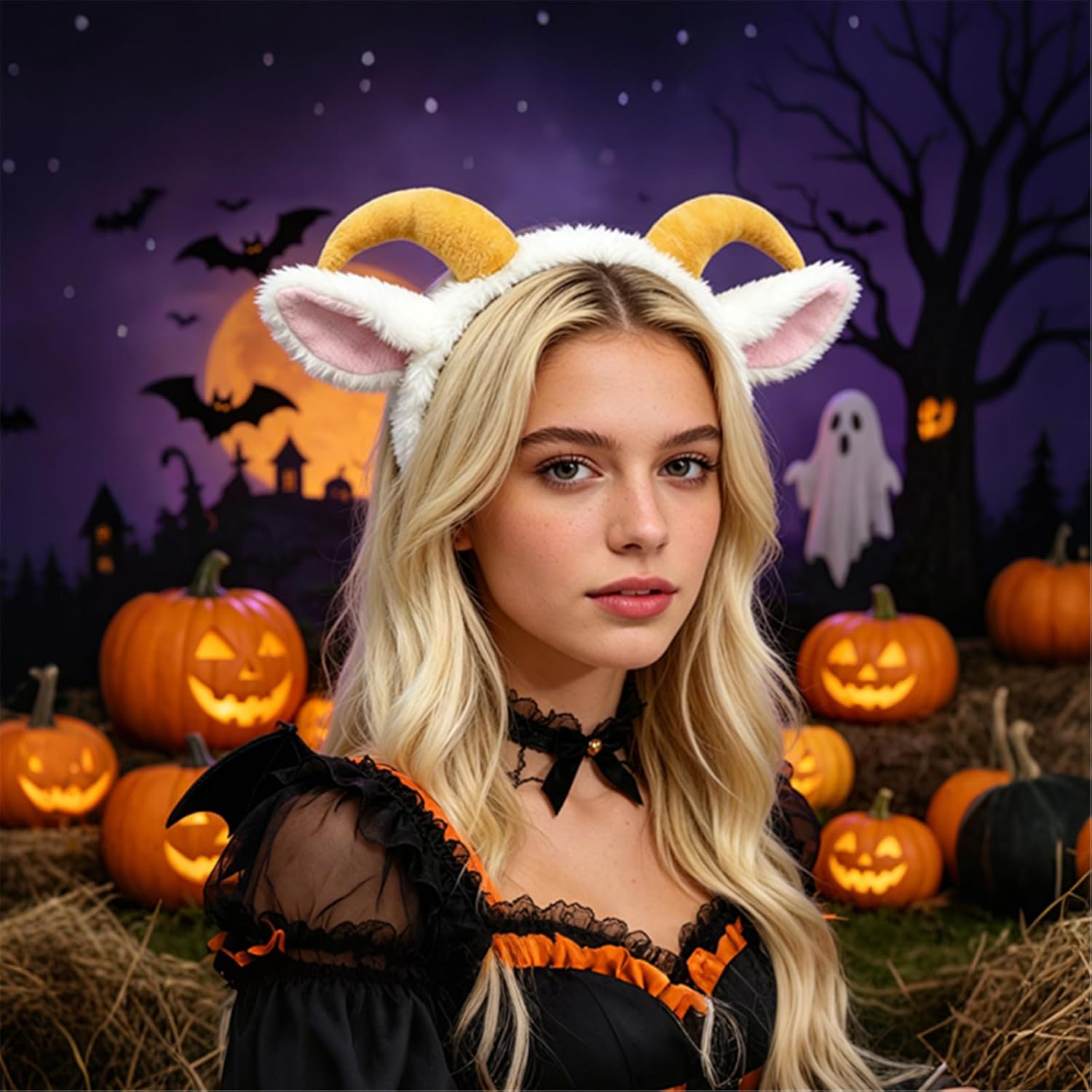 YOWOCAL Animal Ear Headband,Elastic Hair Hoop For Halloween Cosplay Dress Up Costume Party Decoration