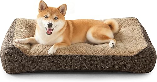 Miniatura 12 de JOEJOY Camas Ortopédicas XL para Perros de Tamaño Grande, Cama Sofá Extra Gruesa de Apoyo para Perros Grandes con Laterales y Forro Impermeable,