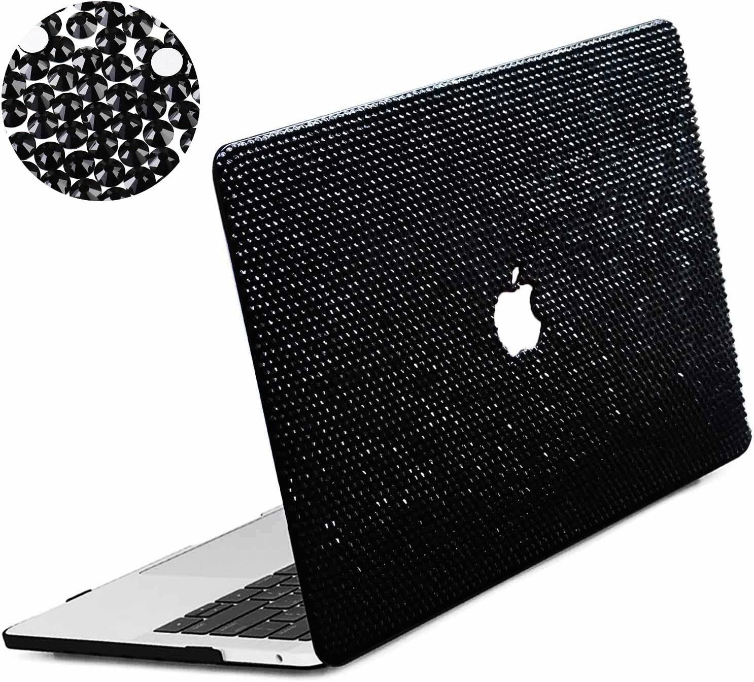 Bling Rhinestone Case for MacBook Pro 14 inch (2021-2026 Release) M1-M5 Pro/Max Chip,Glitter Sparkle Hand Glued Diamond Case Fashion Luxury Shiny Crystal Hard Shell