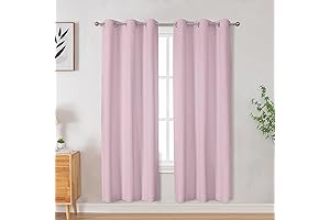 Cozy Pink Paradise: OVZME Blackout Curtains for Serene Slumber