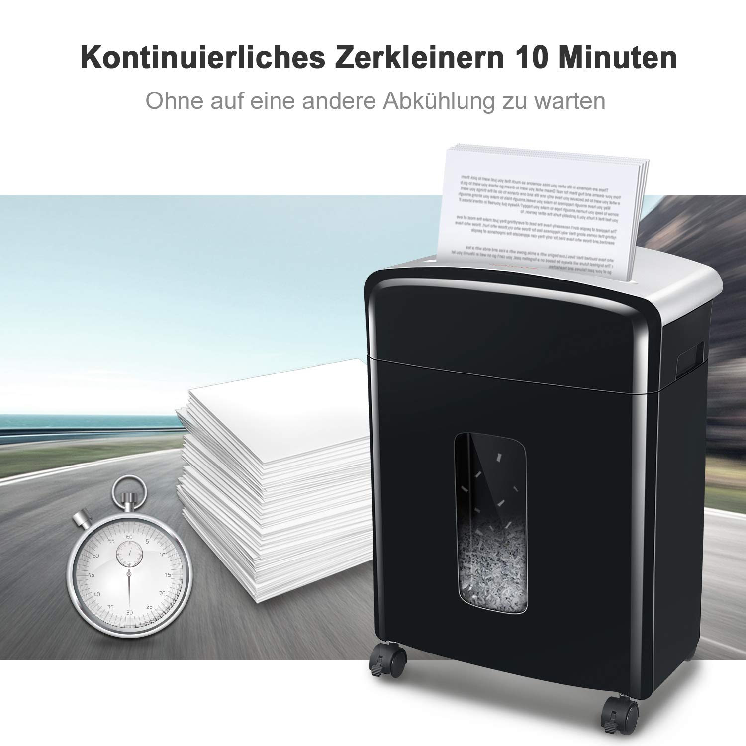 Bonsaii C231-D Papierversnipperaar, 100 vellen, met automatische invoer