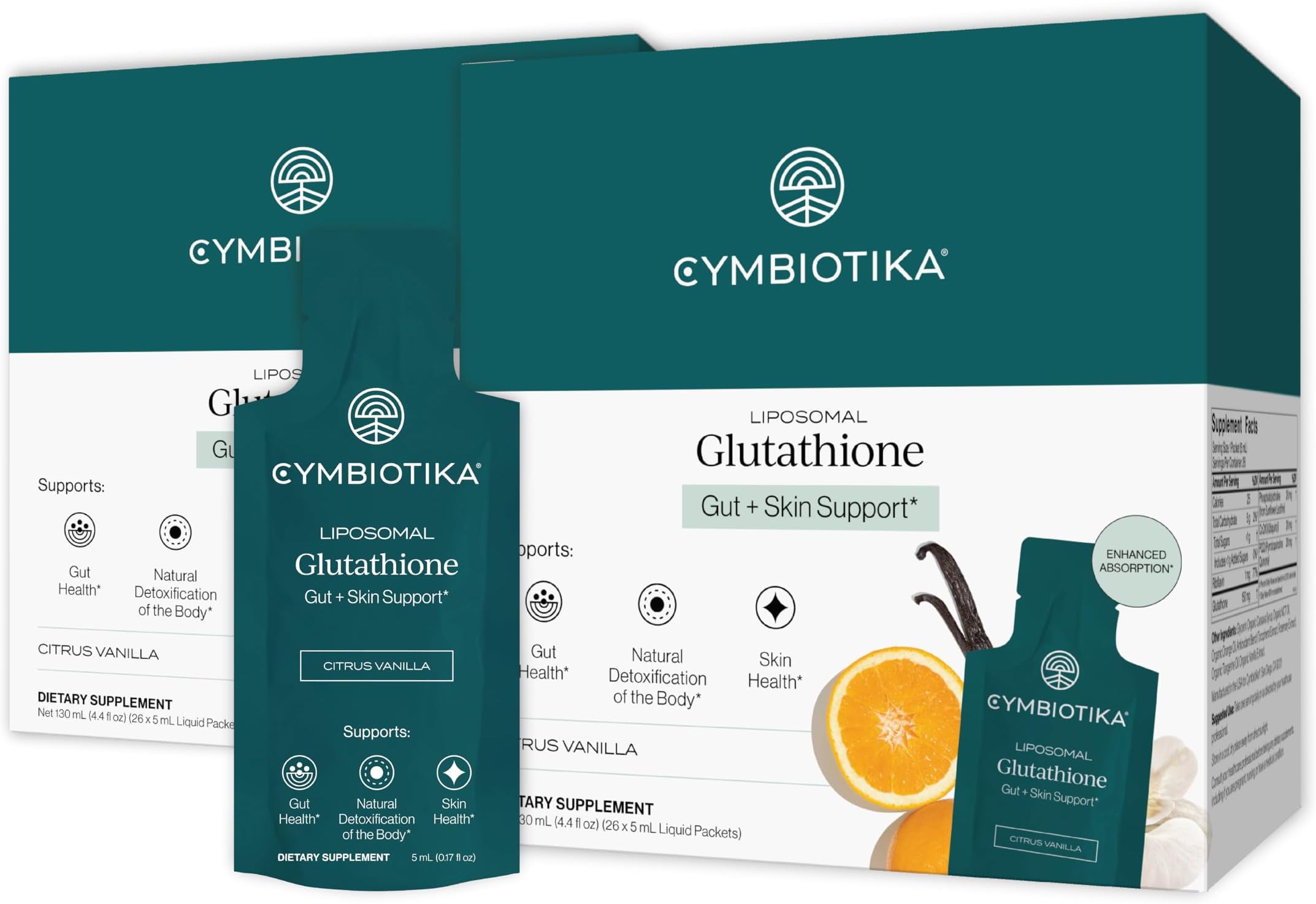 - CYMBIOTIKA Liposomal Glutathione Supplement โ PQQ, CoQ10 & Antioxidants for Detox, Brain, Energy, Immune Support โ Advanced Absorption for Cellular Health & Longevity, Citrus Berry, 2 Month Supply