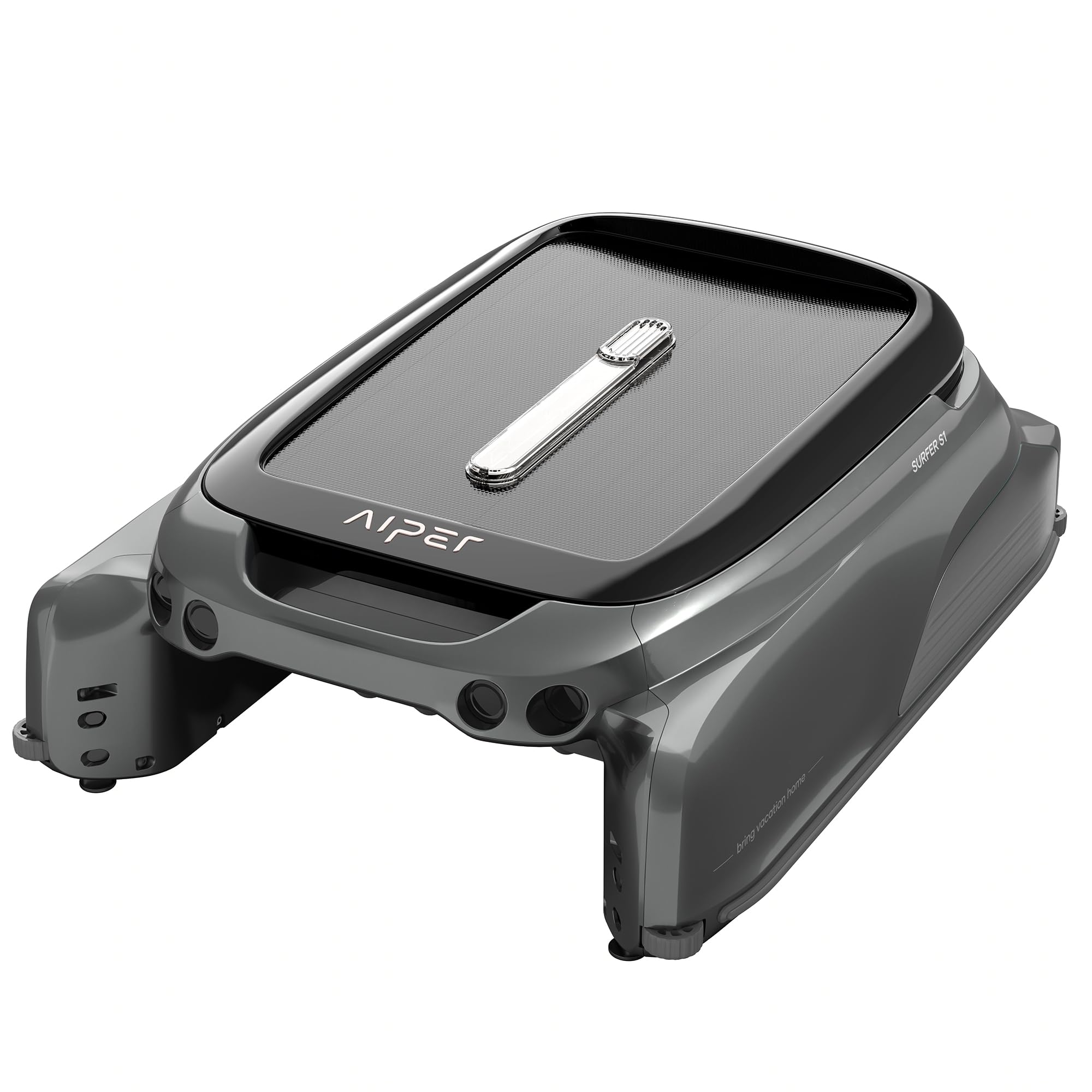 AIPER Surfer S1 Pool Skimmer Roboter, Akku & Solar, SolarSeeker, Oberflächenreinigung, 20h Laufzeit, Smart App, Wassertemperatur, für alle Pooltypen (Generalüberholt)