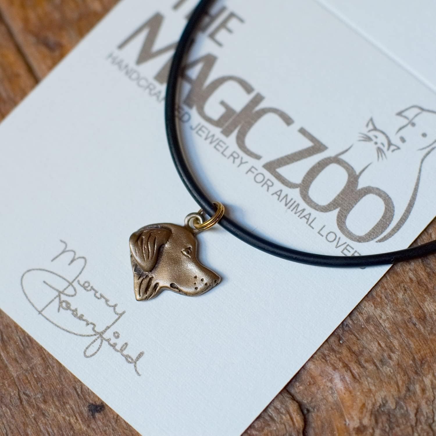 Bronze Golden Retriever Necklace