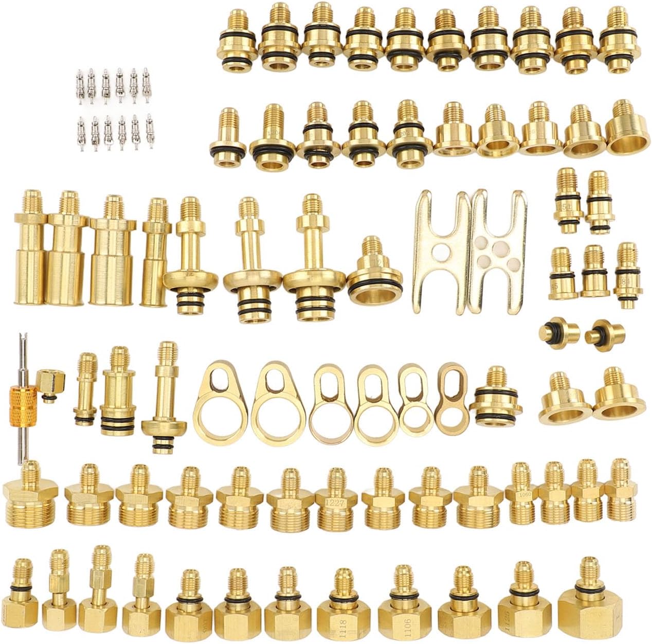 AC Leak Detection Repair Tool,Automotive Air Conditioning Leak Test Kit Comprehensive Brass AC Leak Detection Tools Repair Kit Car Truck Auto for Precise Leak Detection