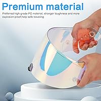 Vista 3 de Visera para Casco Compatible con T520 ST1400 para Motocicleta, Visor R1 Air para Cara, Protector de Casco, Accesorios de Reemplazo, Visera para Rojo