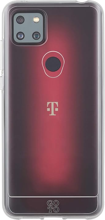 GoTo Define Cell Phone Case for T-Mobile REVVL 5G, Clear Case with Protective Clear Bumper, Featuring Durable Drop Protection and Thin Design