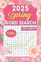 1800+ BIG Spring Word Search for Adults: Seasonal Themed Wordfind Puzzle Book For Seniors & Teens, with Solutions