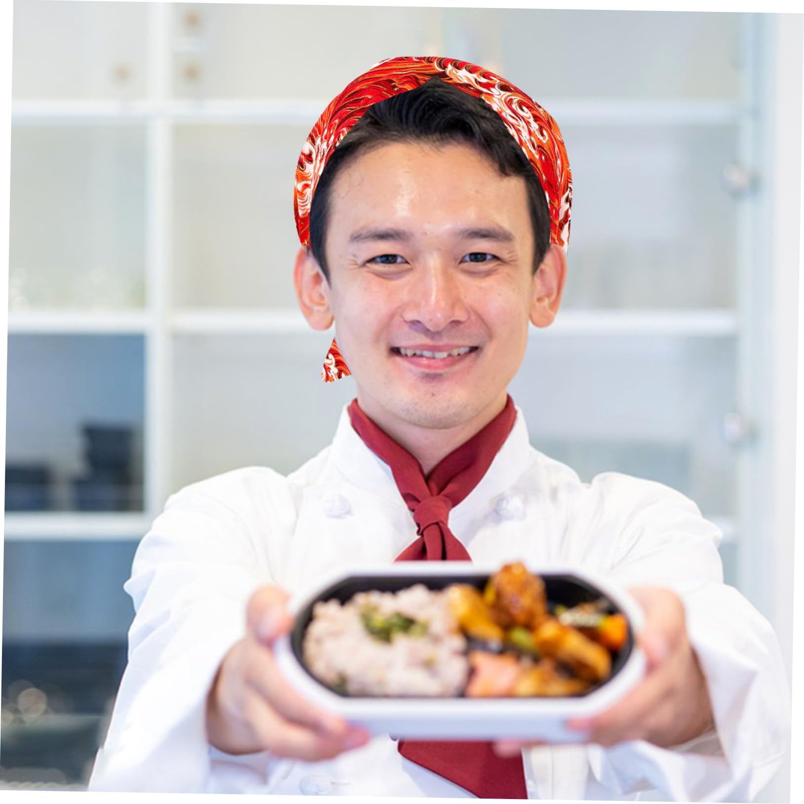 Cabilock Sombrero De Chef Gorras Pañuelo En La Cabeza Sombrero De Trabajo Decorativo De Cocina Resistente Desgaste Universal De Cocina Transpirable