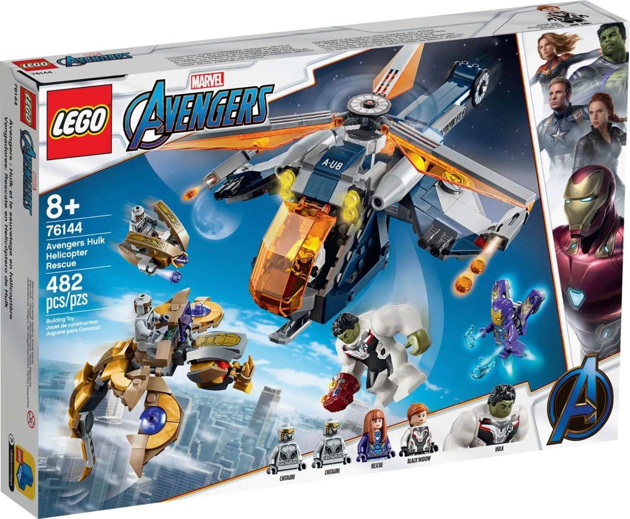 Marvel Avengers Hulk Helicopter Rescue 76144 Building Kit (482 Pieces)