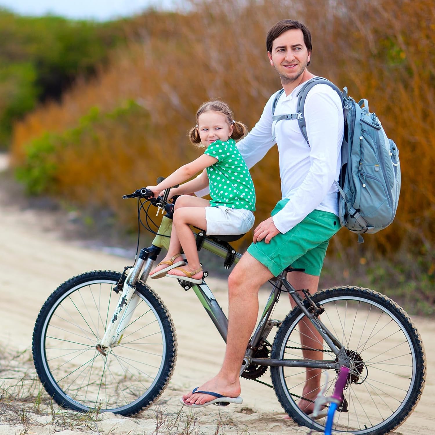 Seggiolino per Mountain Bike,seggiolino Bici Anteriore,La seggiolino MTB Anteriore è Compatibile con Le MTB