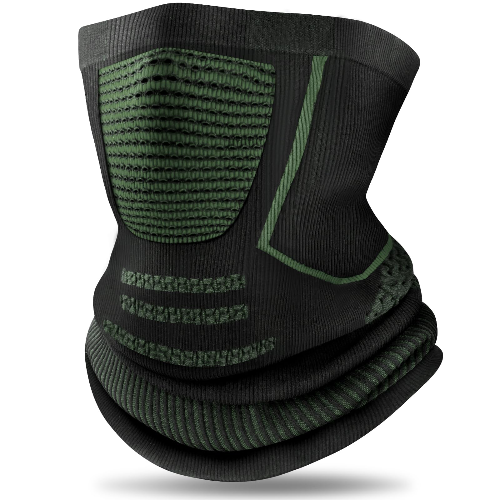 Pasamontañas Moto Braga Cuello Hombre Mujer Balaclava Moto Bufanda De Invierno Térmica Transpirable Sotocasco Moto Balaclava Invierno Para Running Motocicleta Bicicleta,Verde
