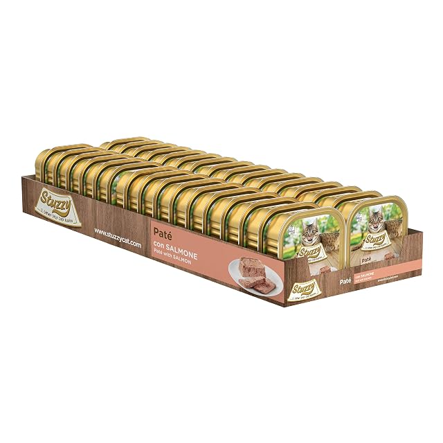 Foto 4 de 4 de Stuzzy, Alimento Húmedo para Gatos Adultos Sabor Salmón, Línea Paté Y Carnes En Trozos