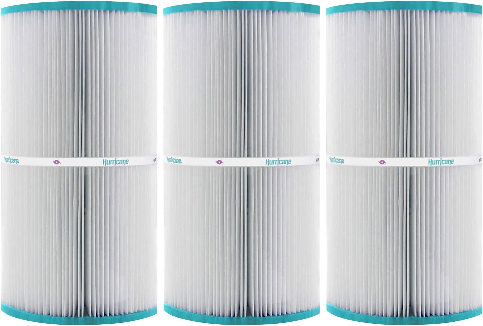 Hurricane Filters 3 Pack HF5601-01 Advanced Spa Filter Cartridge - Replacement for PJW-23, Unicel C-5601, Filbur FC-1330, Aero, Caressa, Closed Top