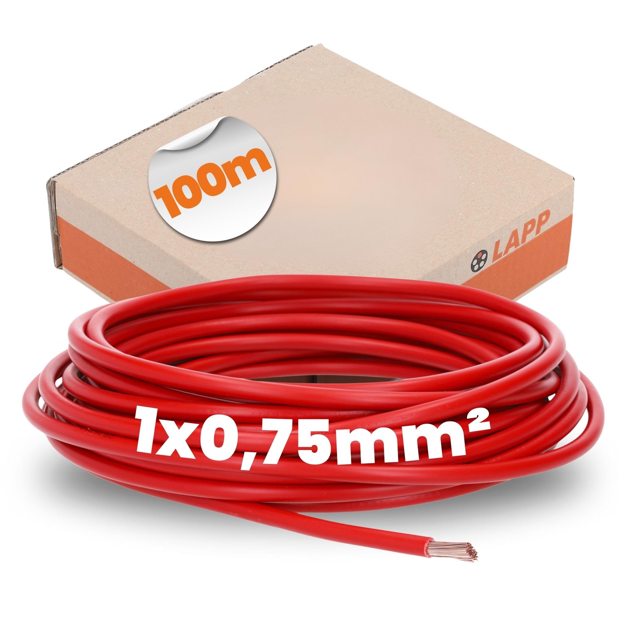 4510042 Lapp Cable Stranded H05V-K 0.75 mm² 100 m Red