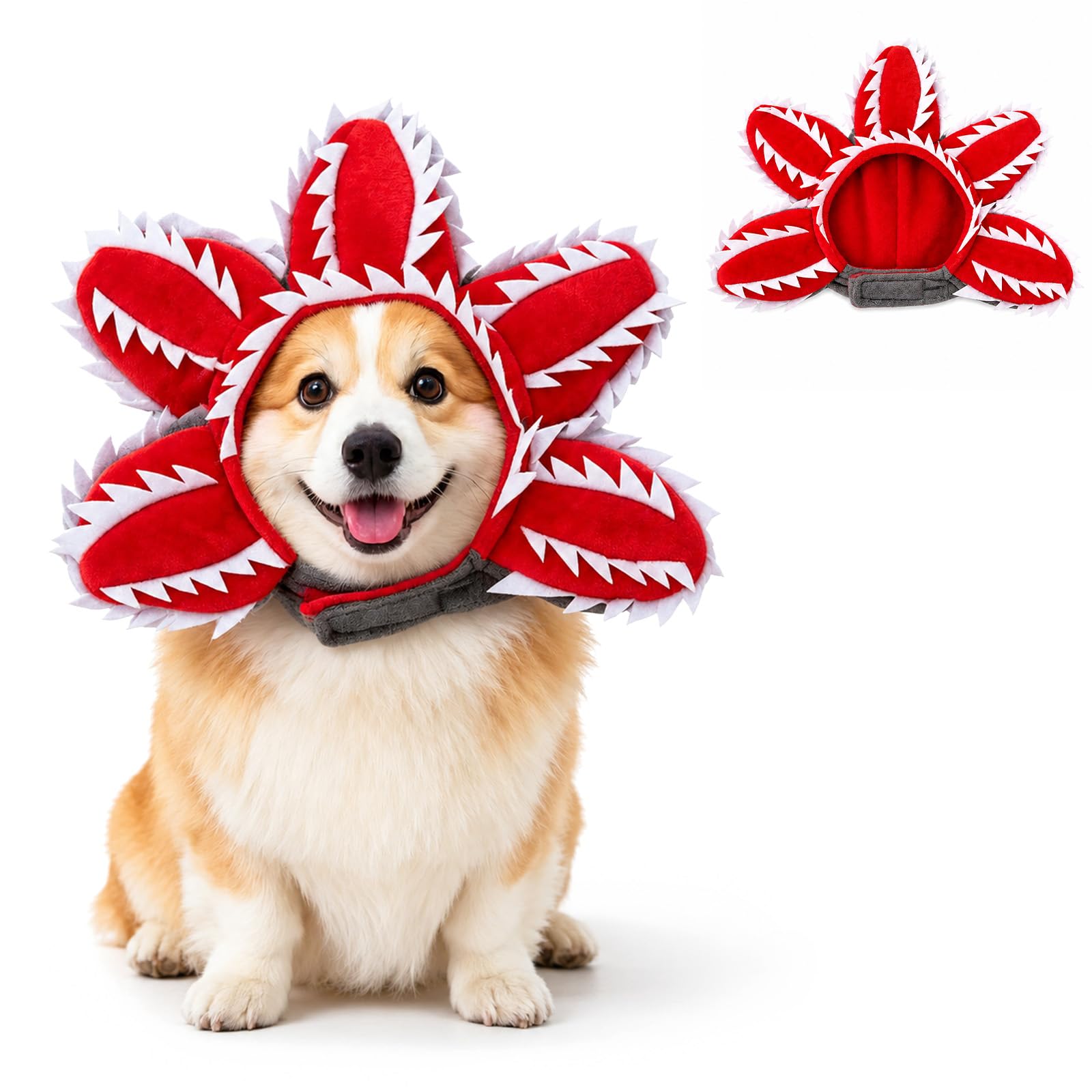 Halloween Dog Costume, Scary Monster Flower Pet Outfit for Cats and Dogs