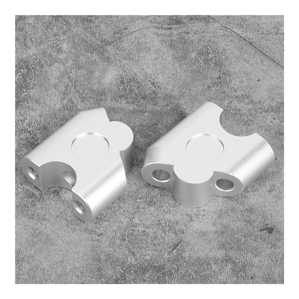 KIMISS 2 Pcs Guidon Riser 22mm Universel Moto - Rehausse Et Déplacement Arrière En Alliage CNC Noir