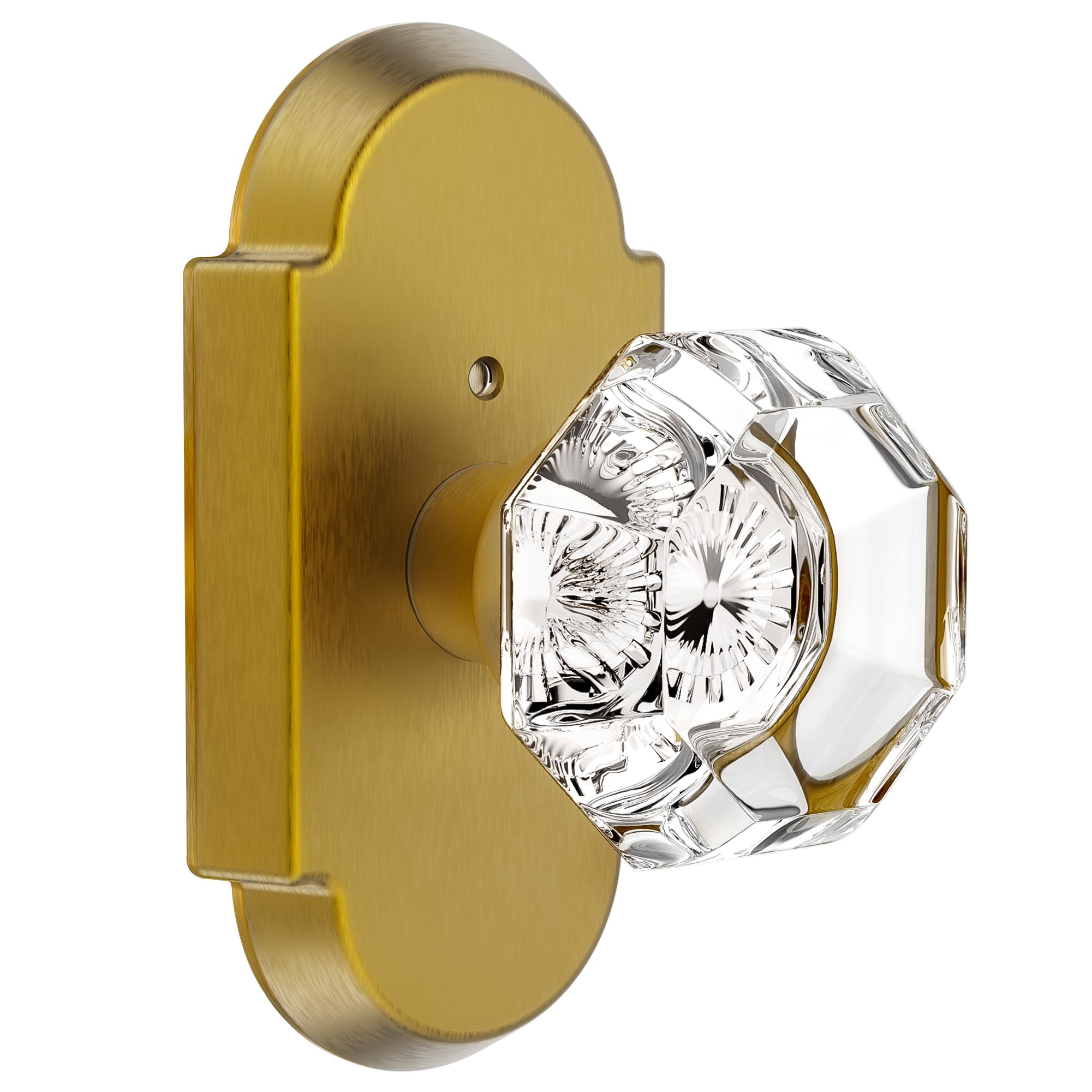 Crystal Privacy Door Knobs with Lock - BonKuDoo -11
