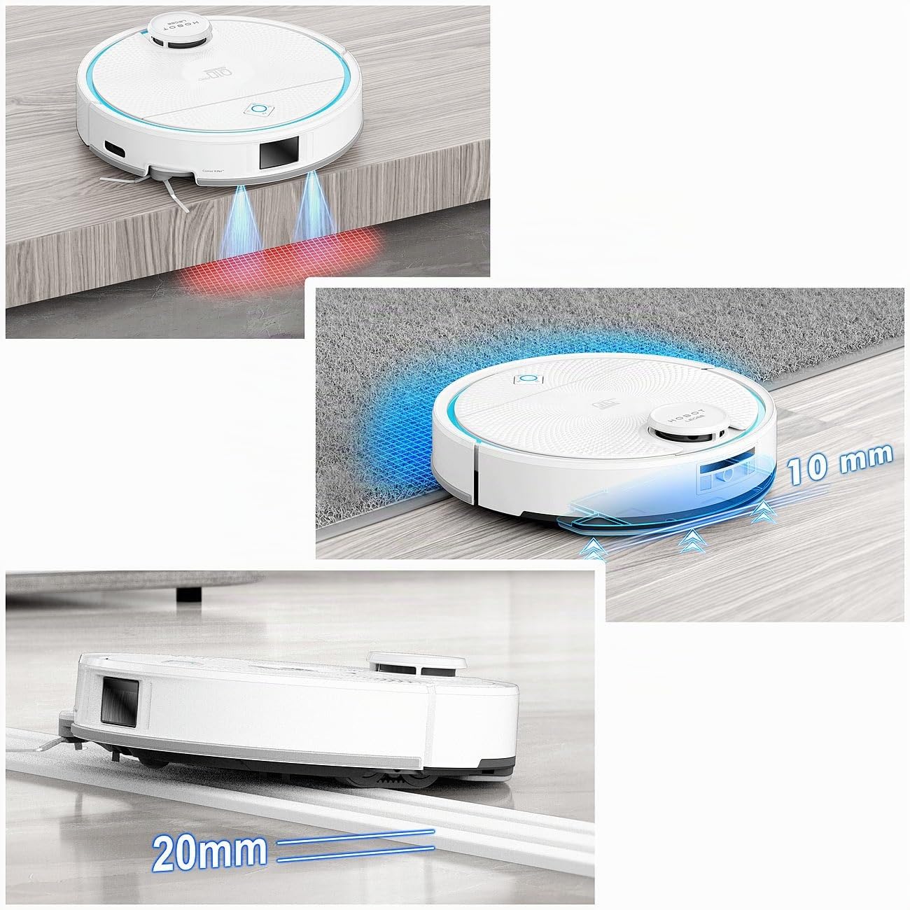 Saug Wischroboter: HOBOT LEGEE-Q10 Pro Multiroom-Wisch- & Saugroboter, Reinigungsstation (Hobot Legee D8, Wisch-Roboter, Laser)