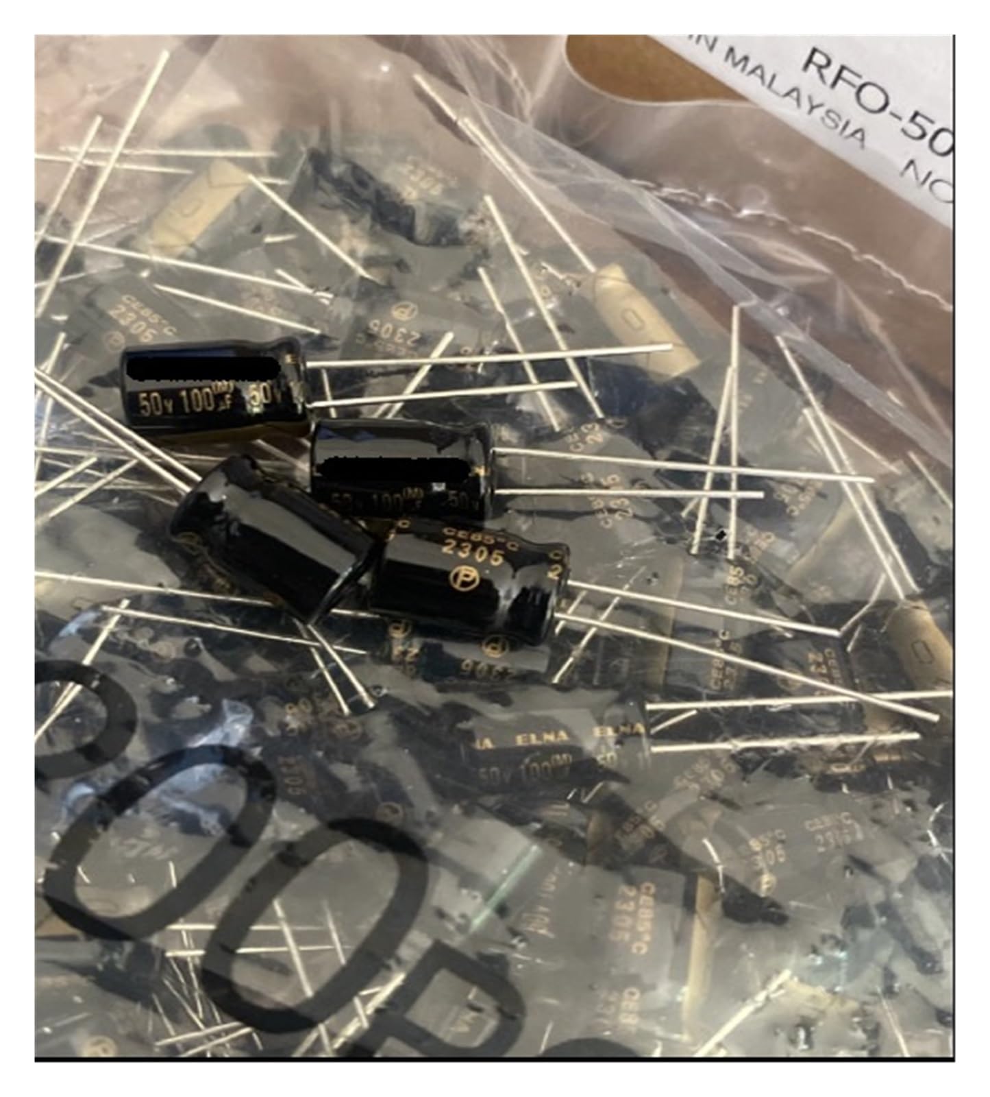 BALYDLUL 30pcs/lot 50V 100UF electrolytic capacitor 8 * 12