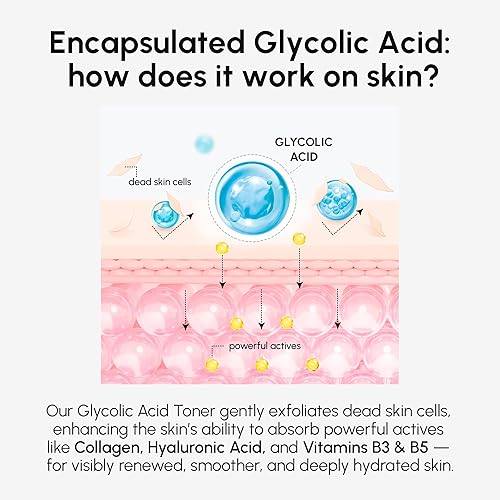 Miniatura 10 de MAREE Tóner de Ácido Glicólico Tóner Exfoliante para Rostro Acido Glicolico para Manchas