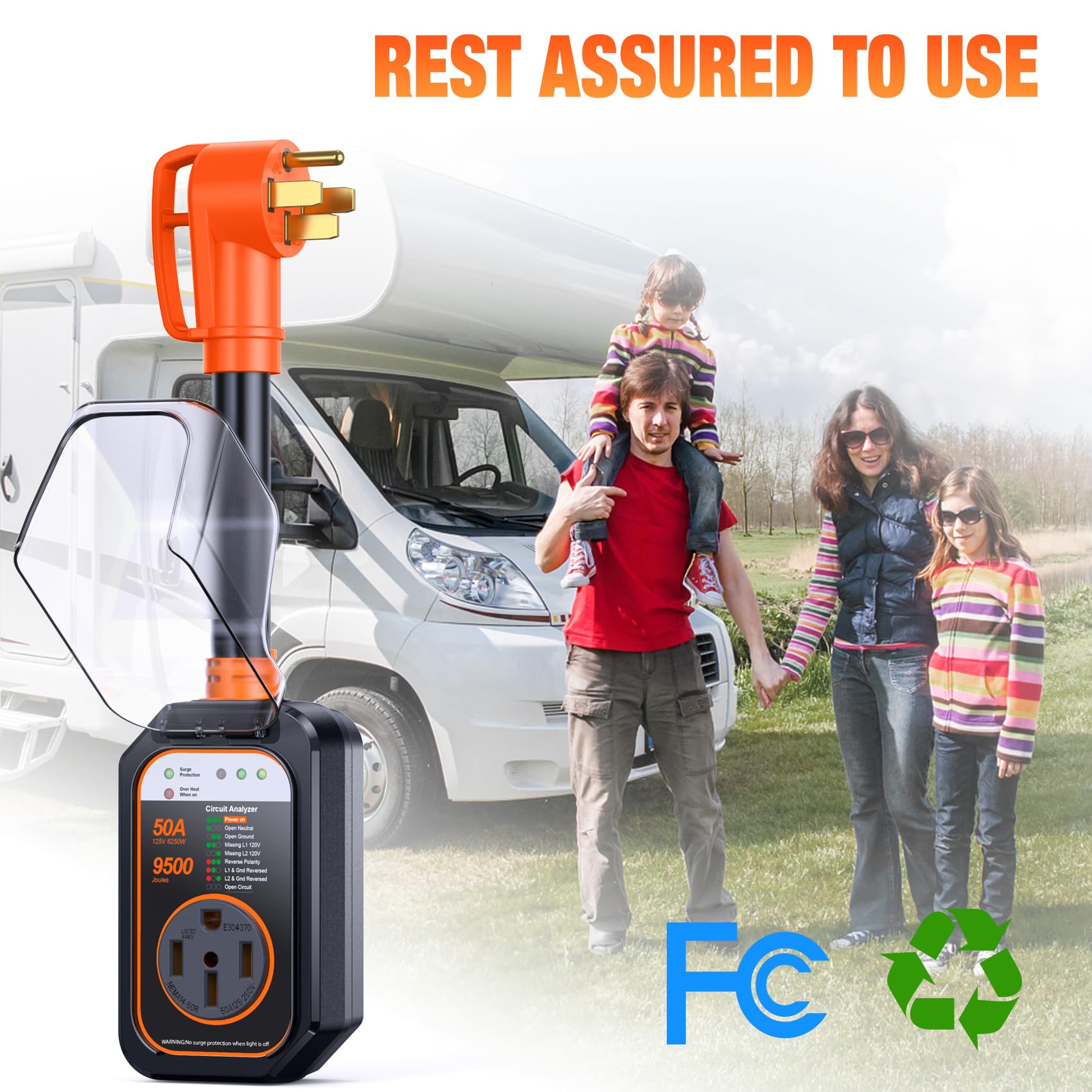 Snapklik.com : GEARGO RV Surge Protector 50 Amp RV Circuit Analyzer ...