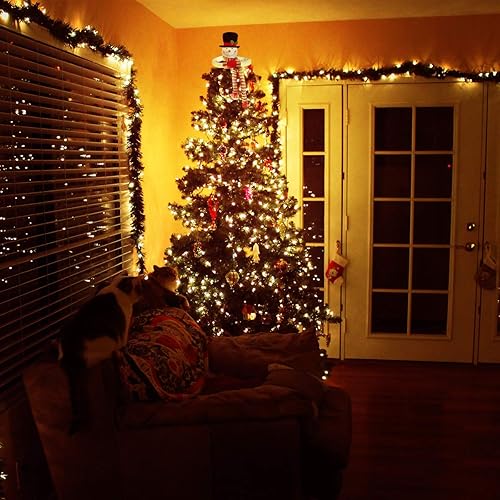 Miniatura 7 de TOYMYTOY Decoración para árbol de Navidad, muñeco de nieve para invierno, fiesta del país de las maravillas, Acción de Gracias, Año Nuevo,