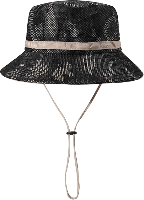 ZLYC Mens Wide Brim Sun Hat Women UV Protection Outdoor Bucket Hat with Neck Protection