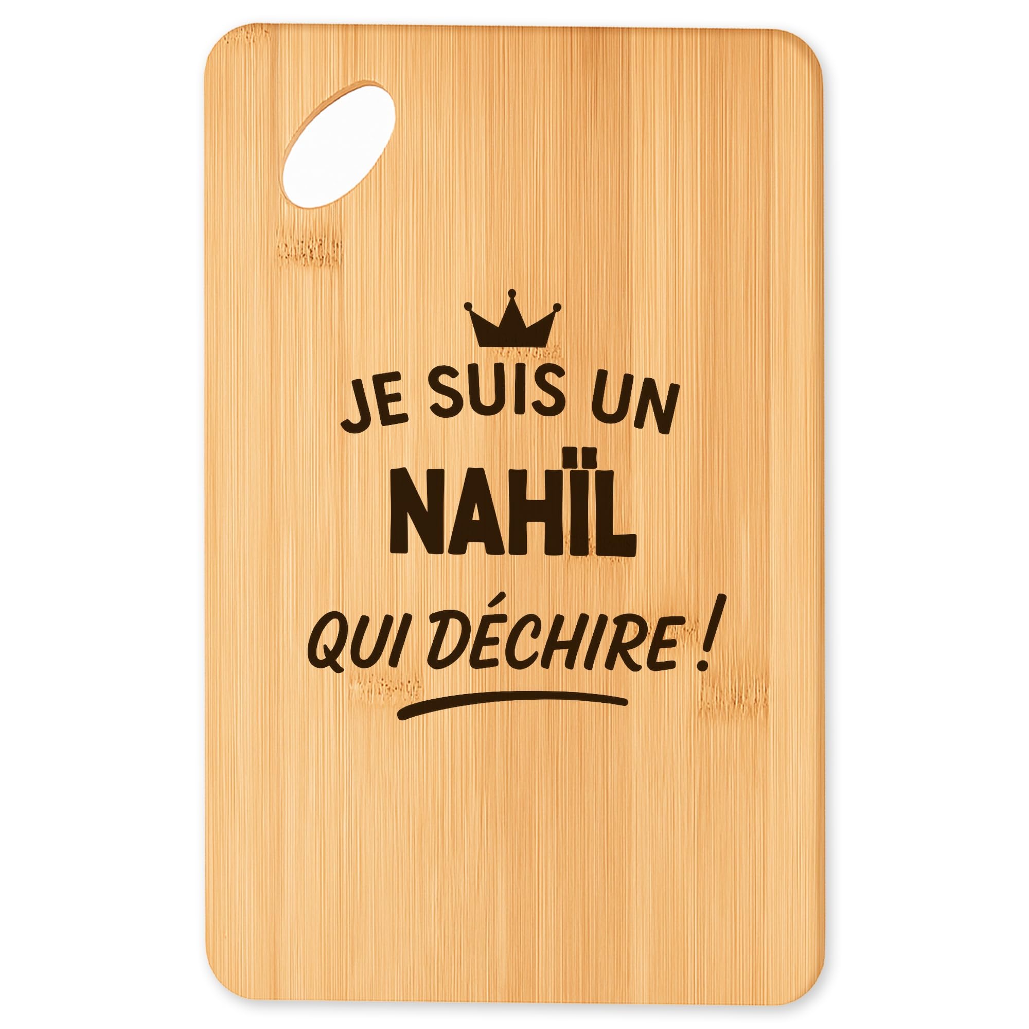Planche à découper en bambou Nahil 2, idéal plateau apéro et barbecue