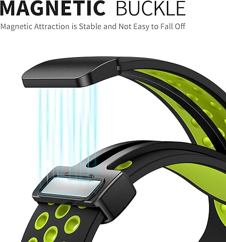 Miniatura 8 de Correa deportiva magnética de entrenamiento para Apple Watch de 1.929 in, 1.772 in, 1.732 in, 1.654 in, 1.614 in, 1.575 in, 1.496 in, silicona