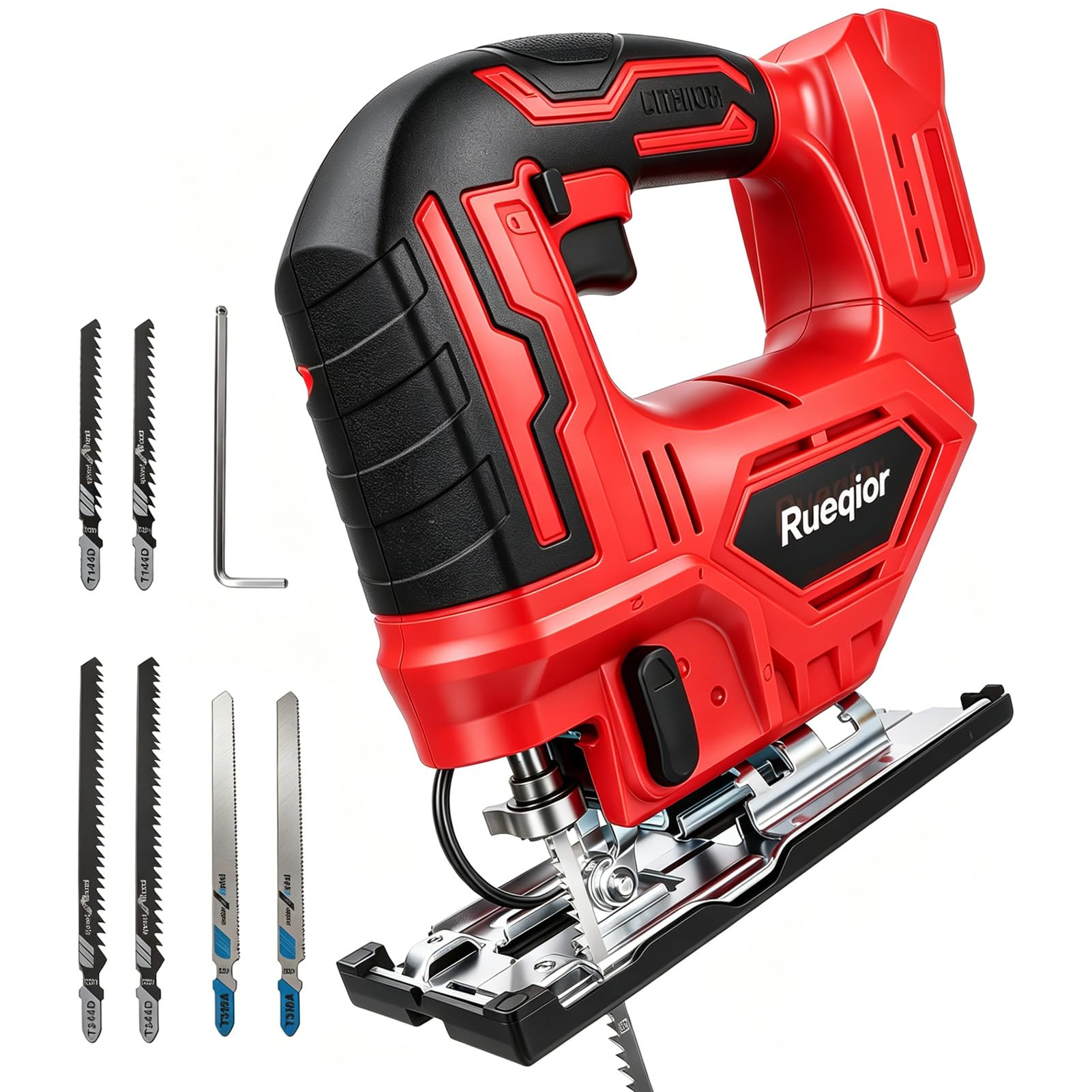 Rueqior Cordless Jig Saw Compatible with Milwaukee 18v Battery