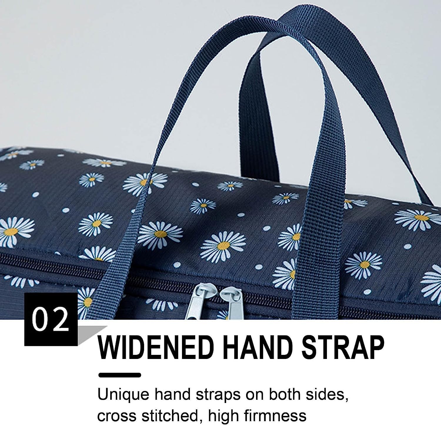 Bolsas Almacenaje Ropa Bolsa De Almacenamiento De Edredón con Asa Reforzada, Contenedor Organizador De Ropa para Armario con Cremallera Organizador Armario para Edredones(B,59 * 25 * 52cm)