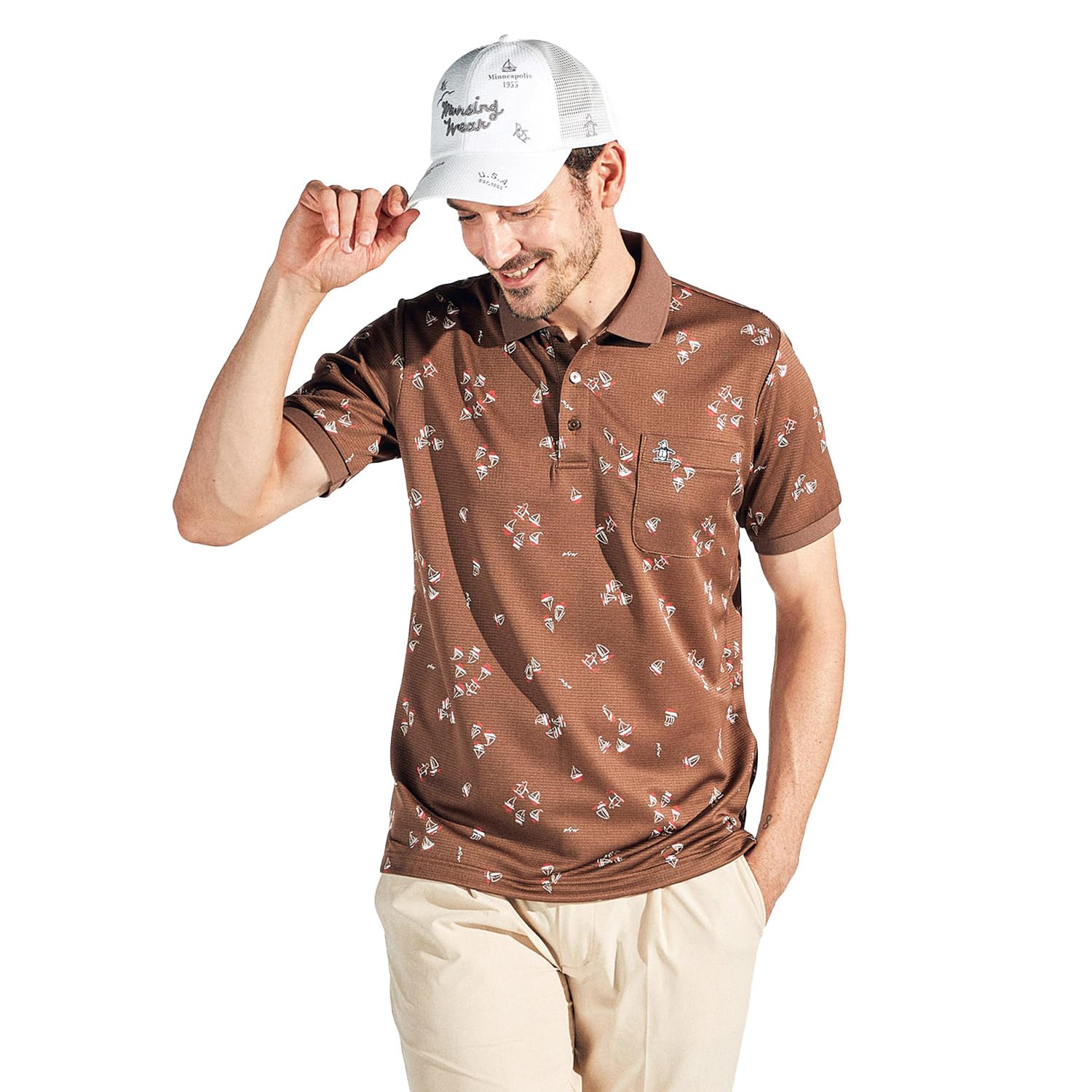 マンシングウェア ヴィンテージゴルフシャツ　新品　男性M 女性L Munsingwear マンシングウェア レディース ゴルフウェア