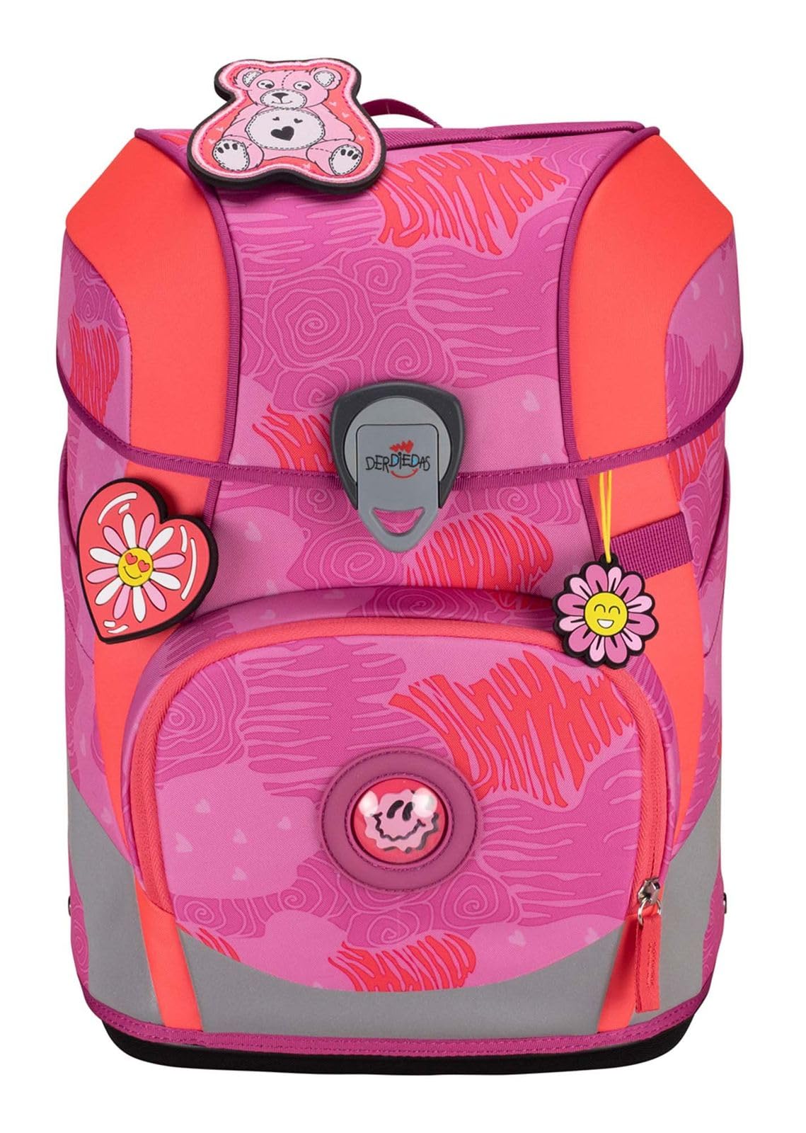 DerDieDas ErgoFlex Tiny Schulranzenset 5-teilig Roses