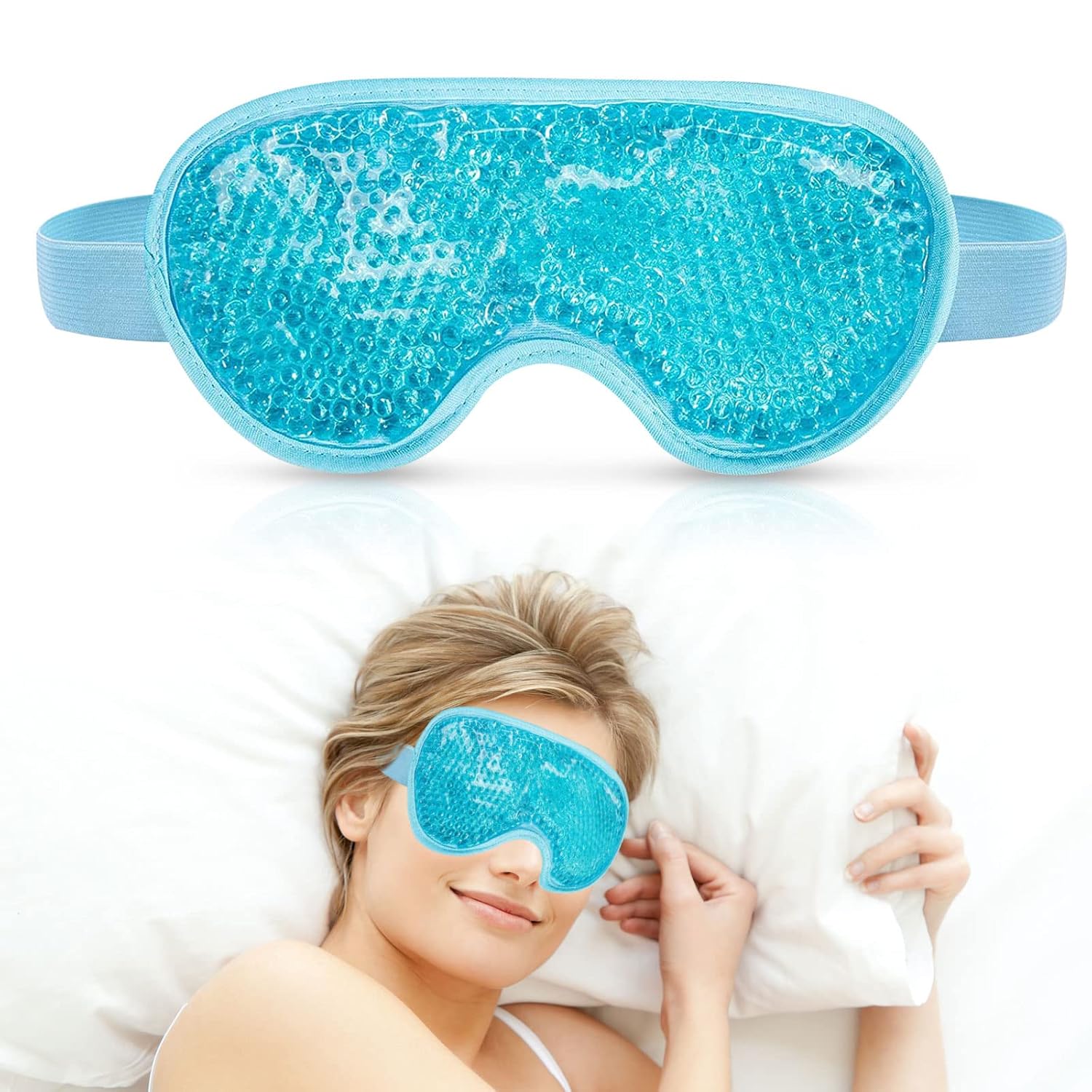 Gel Eye Mask Cooling Eye Masks, Reusable Cold Eye Mask Hot