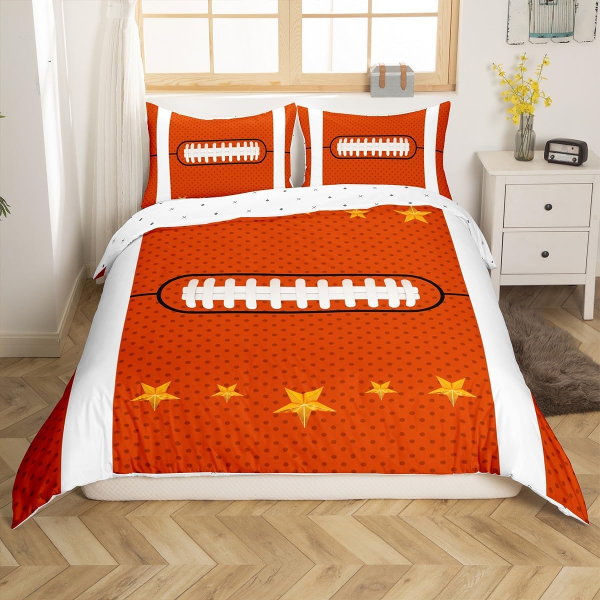 jejeloiu Baseball Bedding Set Toddler Size Ball Comforter Cover Set for Boys Girls Teens Sports Game Duvet Cover Gift for Baseball Lover Bedspread Cover Room Decor Pale Green Quilt Cover,No Comforter