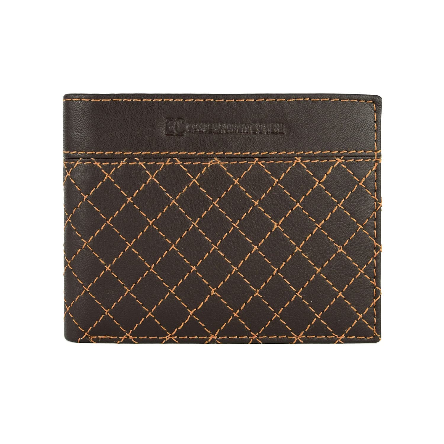 EC Contemporary Coveri Men's Genuine Leather Wallet with Coin Purse and Box, Dark Head Nr2