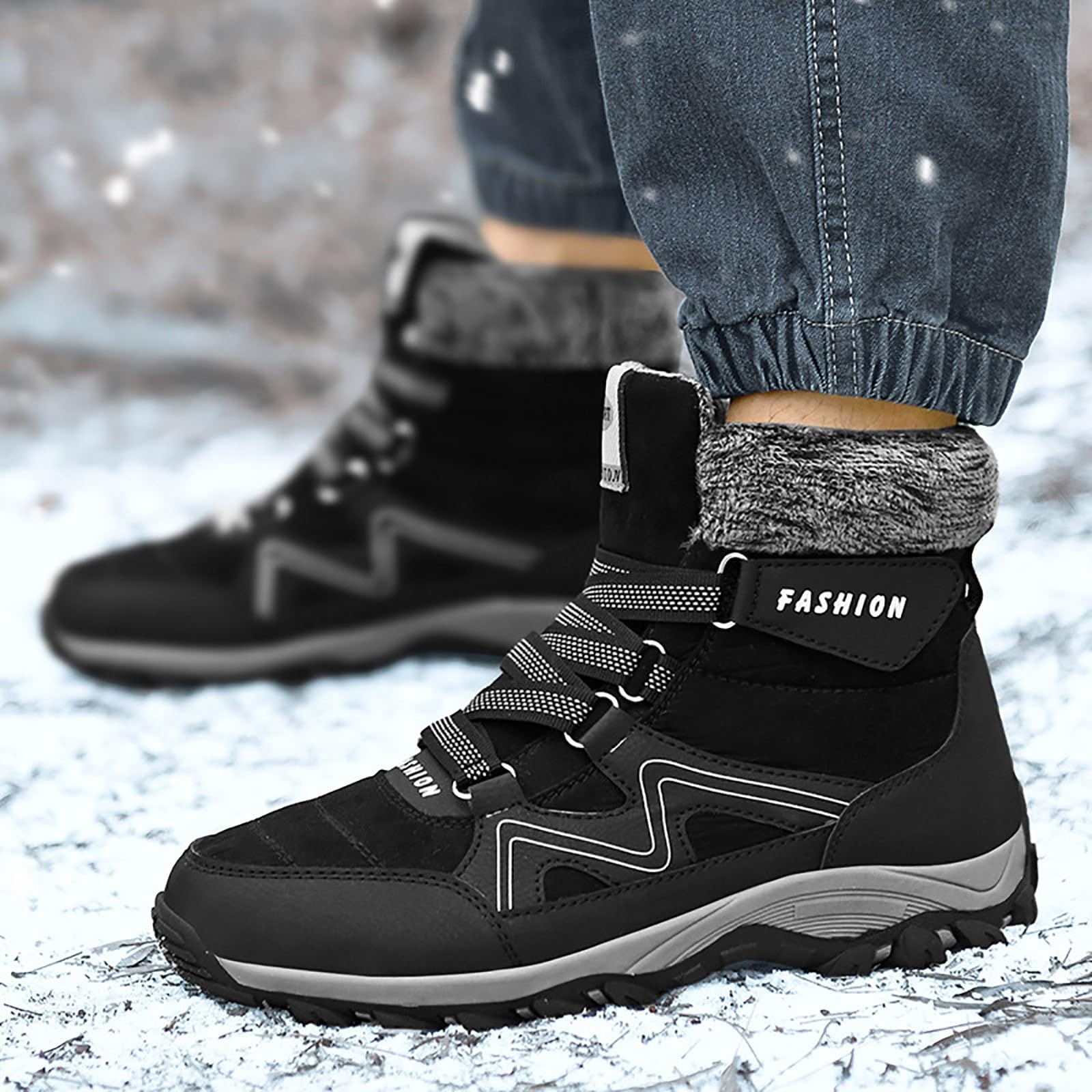 Generisch Hippie Schuhe Herren Freizeit kalte Jahreszeit Schnee Sportschuhe Laufschuhe atmungsaktiv modisch für Studenten Jugendliche