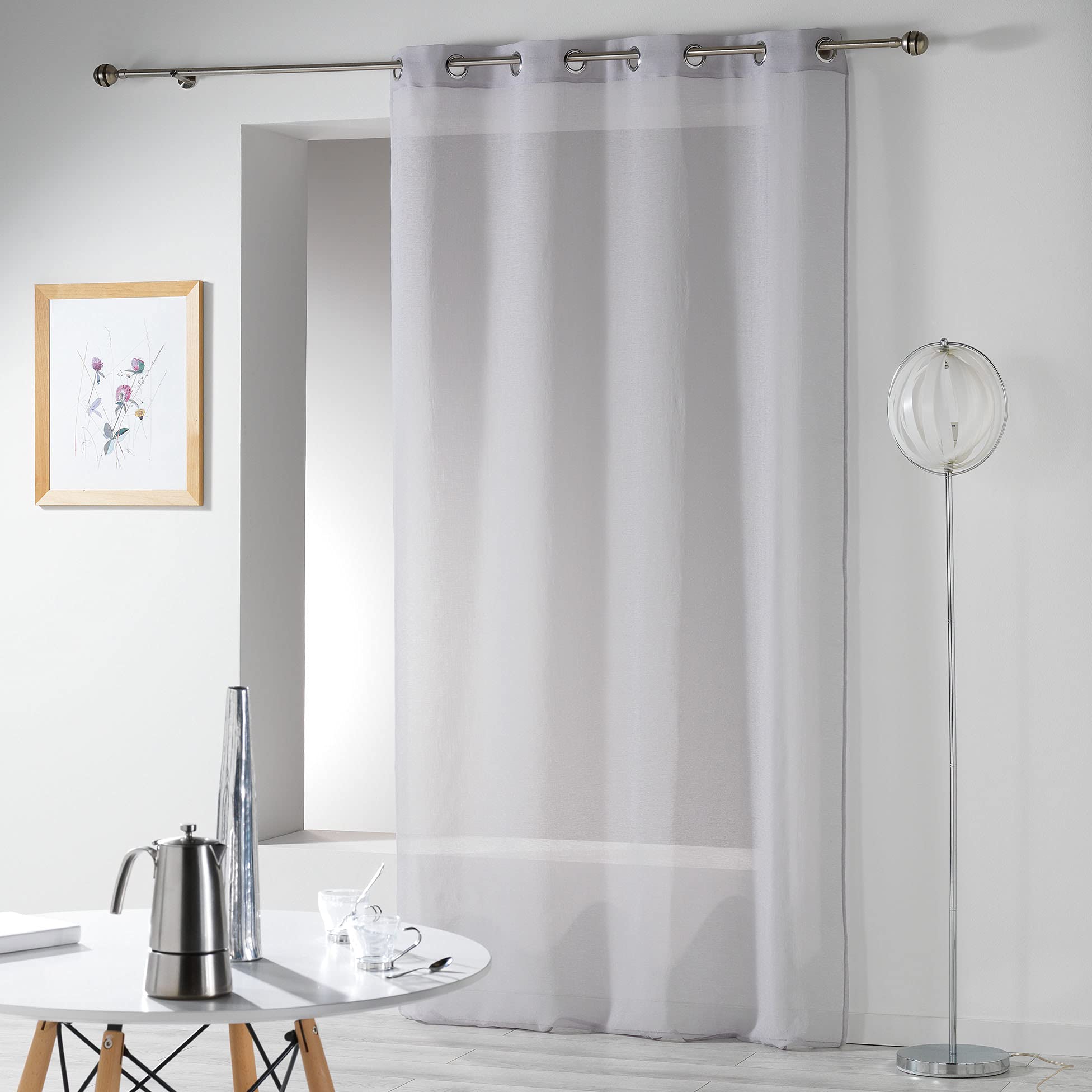 Douceur D'Intérieur Telma Tendaggio A Occhielli 140x280 Cm Blu Poliestere