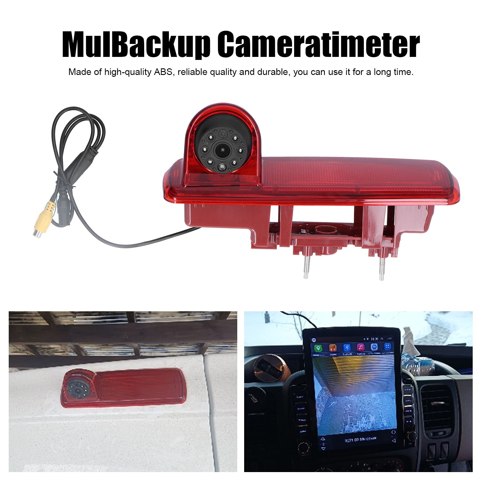 Telecamera per Retromarcia per Auto, Lampada Freno Alta, Visione Notturna Opel Vivaro 2014